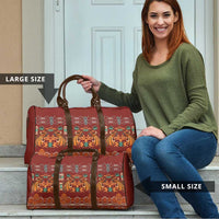 Oxblood Batik Papua-inspired Pattern Travel Bag - Polynesian Pride