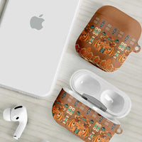 Terracotta Batik Papua-inspired Pattern AirPods Case - Polynesian Pride