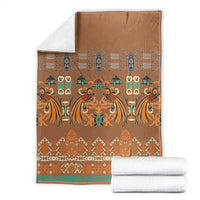 Terracotta Batik Papua-inspired Pattern Blanket LT9 - Polynesian Pride