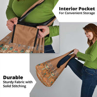 Terracotta Batik Papua-inspired Pattern Grocery Bag LT9 - Polynesian Pride