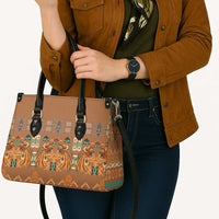 Terracotta Batik Papua-inspired Pattern Leather Bag LT9 - Polynesian Pride