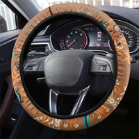 Terracotta Batik Papua-inspired Pattern Steering Wheel Cover LT9 - Polynesian Pride