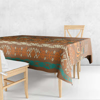 Terracotta Batik Papua-inspired Pattern Tablecloth LT9 - Polynesian Pride