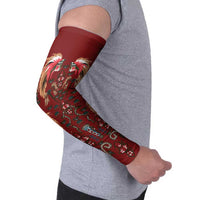 Oxblood Bird of Batik Papua Arm Sleeves Exotic Natural Wealth of Papua LT9 - Polynesian Pride