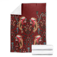 Oxblood Bird of Batik Papua Blanket Exotic Natural Wealth of Papua - Polynesian Pride
