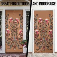 Terracotta Bird of Batik Papua Door Cover Exotic Natural Wealth of Papua - Polynesian Pride