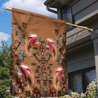 Terracotta Bird of Batik Papua Garden Flag Exotic Natural Wealth of Papua - Polynesian Pride