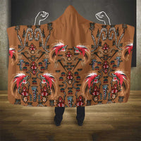 Terracotta Bird of Batik Papua Hooded Blanket Exotic Natural Wealth of Papua - Polynesian Pride
