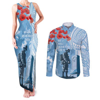 FSM Verterans Day Couples Matching Tank Maxi Dress and Long Sleeve Button Shirt Their Lives Your Freedom