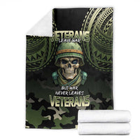 Veterans Day Blanket War Never Leaves A Veteran Proud Military LT9 - Polynesian Pride