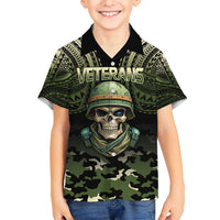 Veterans Day Kid Hawaiian Shirt War Never Leaves A Veteran Proud Military