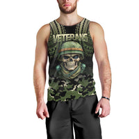 Veterans Day Men Tank Top War Never Leaves A Veteran Proud Military LT9 - Polynesian Pride