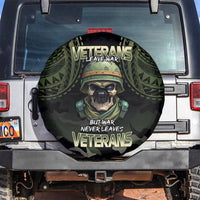 Veterans Day Spare Tire Cover War Never Leaves A Veteran Proud Military LT9 Black - Polynesian Pride