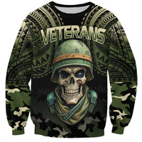 Veterans Day Sweatshirt War Never Leaves A Veteran Proud Military LT9 Unisex Black - Polynesian Pride