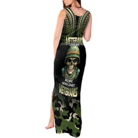 Veterans Day Tank Maxi Dress War Never Leaves A Veteran Proud Military LT9 - Polynesian Pride