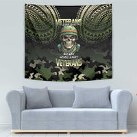 Veterans Day Tapestry War Never Leaves A Veteran Proud Military LT9 - Polynesian Pride