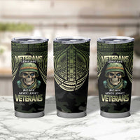 Veterans Day Tumbler Cup War Never Leaves A Veteran Proud Military LT9 - Polynesian Pride