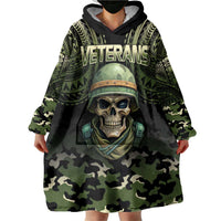 Veterans Day Wearable Blanket Hoodie War Never Leaves A Veteran Proud Military LT9 - Polynesian Pride