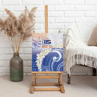 Marshall Islands Manit Day Canvas Wall Art Plumeria and Polynesian Tribal