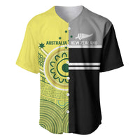 Custom Cricket AUNZ Spirit Baseball Jersey Aussie New Zealand Retro Edition - Polynesian Pride