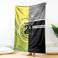 Custom Cricket AUNZ Spirit Blanket Aussie New Zealand Retro Edition - Polynesian Pride