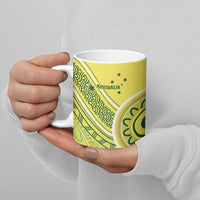 Custom Cricket AUNZ Spirit Ceramic Mug Aussie New Zealand Retro Edition - Polynesian Pride