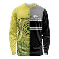 Custom Cricket AUNZ Spirit Long Sleeve Shirt Aussie New Zealand Retro Edition - Polynesian Pride