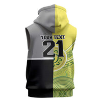 Custom Cricket AUNZ Spirit Sleeveless Zip Hoodie Aussie New Zealand Retro Edition LT9 - Polynesian Pride