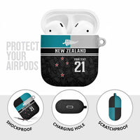 Custom NZ Cricket Pride AirPods Case Silver Fern Fan Supporter Apparel LT9 - Polynesian Pride