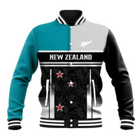 Custom NZ Cricket Pride Baseball Jacket Silver Fern Fan Supporter Apparel - Polynesian Pride