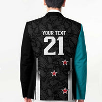 Custom NZ Cricket Pride Blazer Silver Fern Fan Supporter Apparel - Polynesian Pride