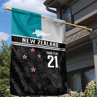 Custom NZ Cricket Pride Garden Flag Silver Fern Fan Supporter Apparel - Polynesian Pride