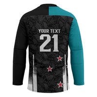 Custom NZ Cricket Pride Hockey Jersey Silver Fern Fan Supporter Apparel LT9 - Polynesian Pride