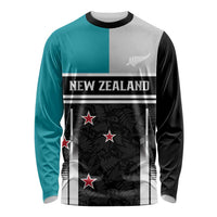Custom NZ Cricket Pride Long Sleeve Shirt Silver Fern Fan Supporter Apparel - Polynesian Pride