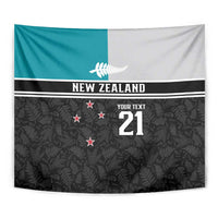 Custom NZ Cricket Pride Tapestry Silver Fern Fan Supporter Apparel - Polynesian Pride