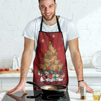 Funny Kiwi Bird Xmas Tree Apron New Zealand Tribal Christmas Spirit - Polynesian Pride