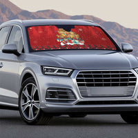 Funny Kiwi Bird Xmas Tree Auto Sun Shade New Zealand Tribal Christmas Spirit - Polynesian Pride