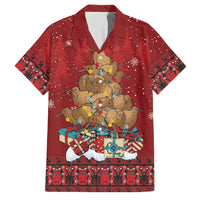 Funny Kiwi Bird Xmas Tree Family Matching Long Sleeve Bodycon Dress and Hawaiian Shirt New Zealand Tribal Christmas Spirit - Polynesian Pride
