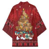 Funny Kiwi Bird Xmas Tree Kimono New Zealand Tribal Christmas Spirit - Polynesian Pride