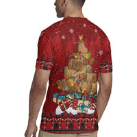 Funny Kiwi Bird Xmas Tree Rugby Jersey New Zealand Tribal Christmas Spirit - Polynesian Pride