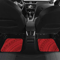 Funny Santa Riding Shark Car Mats Polynesian Tribal Christmas Spirit LT9 Set 2pcs - Back Red - Polynesian Pride