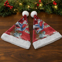 Funny Santa Riding Shark Christmas Santa Hat Polynesian Tribal Christmas Spirit - Polynesian Pride