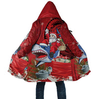 Funny Santa Riding Shark Cloak Polynesian Tribal Christmas Spirit LT9 Unisex Red - Polynesian Pride