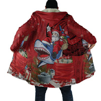 Funny Santa Riding Shark Cloak Polynesian Tribal Christmas Spirit LT9 - Polynesian Pride