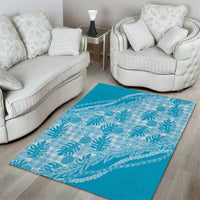 Hawaii Breadfruit Palaka Area Rug Polu Maile Lei - Polynesian Pride