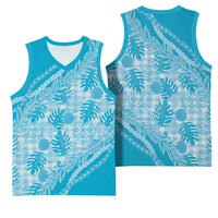 Hawaii Breadfruit Palaka Basketball Jersey Polu Maile Lei LT9 - Polynesian Pride
