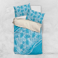 Hawaii Breadfruit Palaka Bedding Set Polu Maile Lei - Polynesian Pride