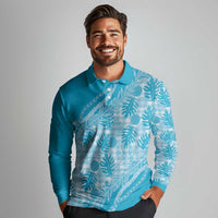Hawaii Breadfruit Palaka Long Sleeve Polo Shirt Polu Maile Lei - Polynesian Pride