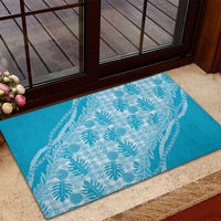 Hawaii Breadfruit Palaka Rubber Doormat Polu Maile Lei LT9 - Polynesian Pride