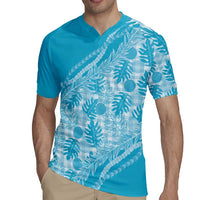 Hawaii Breadfruit Palaka Rugby Jersey Polu Maile Lei LT9 - Polynesian Pride